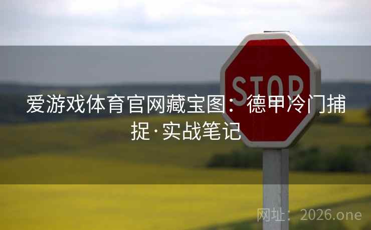 爱游戏体育官网藏宝图:德甲冷门捕捉·实战笔记